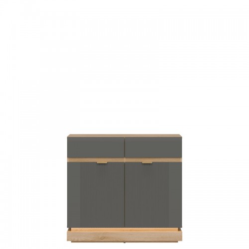 Kumode MILTON ML02, Ozols cremona/Pelēks matēts